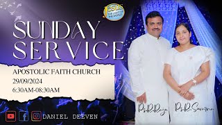 Sunday Service Live  29nd SEP 2024  Ps R Raju  Suvarna  Daniel Deeven [upl. by Airdnaid]