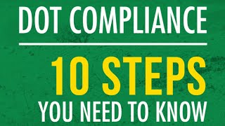 TBS Factoring Service DOT Compliance 10 Steps You Need To Know [upl. by Aneela]