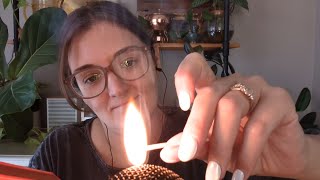 ASMR Tingly Fire Sounds Striking Matches and Putting Them Out In Water No Talking [upl. by Kiker]