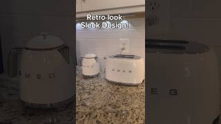 Unboxing Smeg Toaster and Mini Kettle WHITE Smeg kitchengadgets home [upl. by Wilkens]