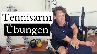 Tennisarm Übungen  Die 3 EFFEKTIVSTEN Übungen bei einem akuten Tennisarm [upl. by Ciryl256]