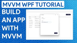 WPF MVVM Tutorial Build An App with Data Binding and Commands [upl. by Whitman]