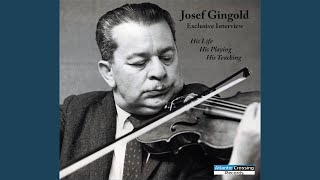 Joseph Gingold His Life His Playing His Teaching George Szell and the Cleveland Orchestra [upl. by Ivz794]