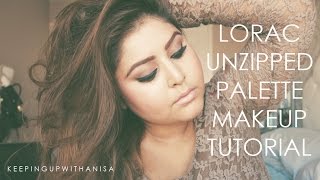 Lorac Unzipped Makeup Palette Tutorial  FARAHSFAVIES [upl. by Enitsrik925]