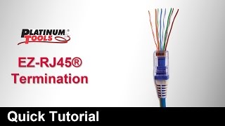 Tutorial EZRJ45 Termination short version [upl. by Corry298]