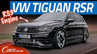 Audi RS3 engine swap on a VW Tiguan Brutalsounding family car sleeper [upl. by Helve454]