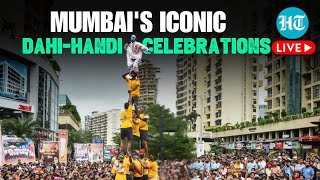 Dahi Handi Celebrations LIVE  Dahi Handi Celebrations Underway In Mumbai  Dadar  Janmashtami [upl. by Yecad]