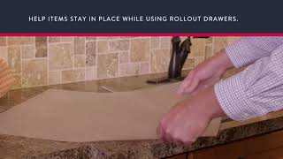 Cardell Cabinetry® Nonslip Drawer Liner [upl. by Yknarf444]