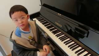 Moonlight Sonata Op27 No2 Movement 3 of Beethoven 貝多芬 月光奏鳴曲 第三樂章 by Jonah Ho age 7 [upl. by Acinorev]