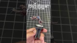 Snow themed tyranids Scheme is on the channel [upl. by Rubina]