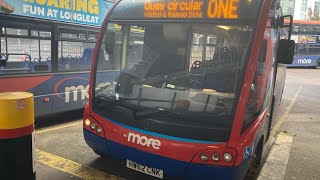 Morebus 2012 Optare Solo SR HW62 CNK on the ONE to Poole Quay Circular [upl. by Ojimmas]