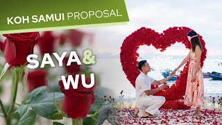 Proposal on Koh Samui Thailand Saya amp Wu [upl. by Eseryt512]