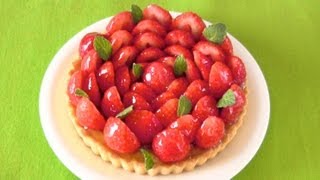 Easy SugarFree Fresh Strawberry Tart 簡単ノンシュガー苺タルト レシピ  OCHIKERON  CREATE EAT HAPPY [upl. by Langham]