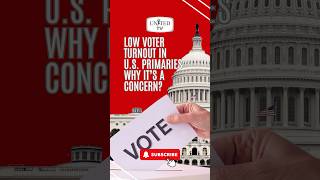 Low Voter Turnout in US Primaries  Why It’s a Concern [upl. by Adnahc]