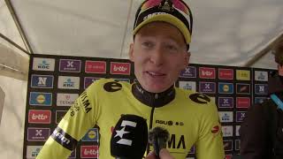 Matteo Jorgenson  Interview at the finish  Dwars door Vlaanderen 2024 [upl. by Mathilde]