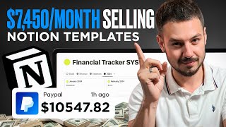 Earn 7450 per Month by Selling NOTION TEMPLATES [upl. by Strohl]