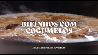 Bifinhos Com Cogumelos  O da Joana [upl. by Odinevneib]