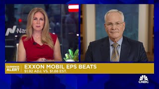 Exxon Mobil CEO Darren Woods on Q3 results Company transformation is beginning to manifest itself [upl. by Ahsain]