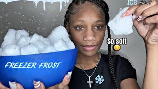 ICE ASMR  Powdery Ice Trees Snow cubes Freezer Scraping amp Eating asmr [upl. by Irakab]