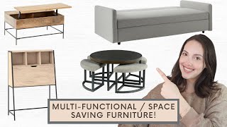 18 SPACE SAVING  MULTIFUNCTIONAL FURNITURE IDEAS FOR SMALL SPACES [upl. by Hilar]