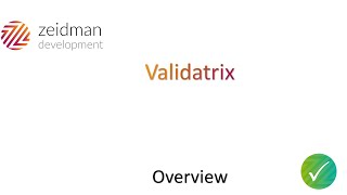 Validatrix Screencast [upl. by Tak]