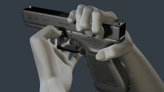 3D Glock Animation  How to disassemble and reassemble the G20 [upl. by Isak]