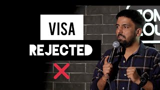 VISA Rejected  Stand Up Comedy  Pratyush Chaubey standupcomedy hindistandup baddua [upl. by Neesay]