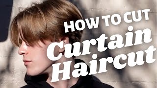 How To Cut Curtain Haircut [upl. by Arodoet510]