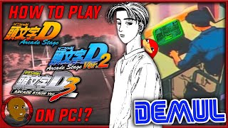 HOW TO PLAY INITIAL D ARCADE 123 ON PC USING DEMUL [upl. by Annuaerb]