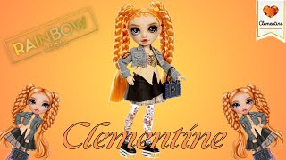 🍊 Shes Gorge 🍊 Rainbow High Sparkle amp Shine Clementine Doll Unboxing [upl. by Gay]