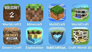 World Craft 2 Minecraft MultiCraft WorldCraft Desert Craft Exploration Build Craft Exploration [upl. by Klement]