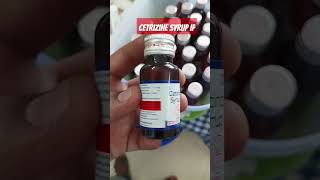 cetrizine syrup IP 👩‍⚕ medicine pharmacy cetrizine [upl. by Ateerys]