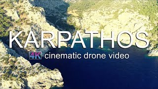 Karpathos Dhodhekanisos Greece  4K Cinematic Drone Video [upl. by Walli478]