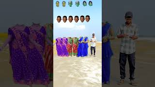 Equal dome tu cosita cute bhabhi amp old buddhi head matching mobile game 😄with tu Radha meri song🥰 [upl. by Haelak552]