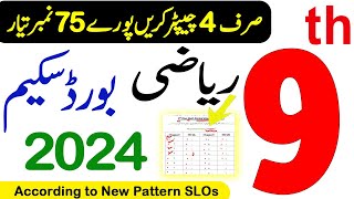 9th Class Math Pairing Scheme 2024  9th Class Math Guess Paper 2024 [upl. by Stier]