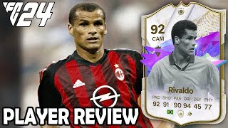 92 Future Stars Icon Rivaldo Player Review  EA FC 24 [upl. by Atiuqam]