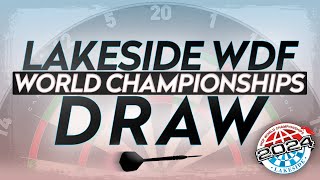 2024 WDF Lakeside World Championship Draw [upl. by Lander]