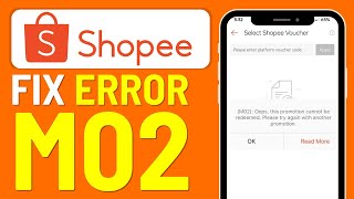 How to Fix Shopee Voucher Error M02  Fix Error M02 Easily [upl. by Pronty]