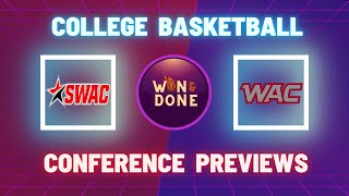 College Basketball Conference Previews  SWAC Conference Preview  WAC Conference Preview [upl. by Omiseno933]