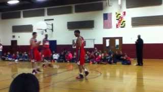 Monocacy Middle School hosts three of the Washington Wizards for a Dunk Show [upl. by Adnahs610]