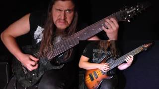 MESHUGGAH quotCLOCKWORKSquot GUITAR COVER  LEAD [upl. by Annabelle]