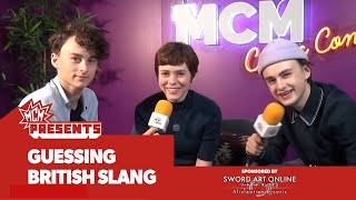 It Cast Sophia Lillis Wyatt Oleff and Jaeden Martell Guess British Slang [upl. by Lopes]