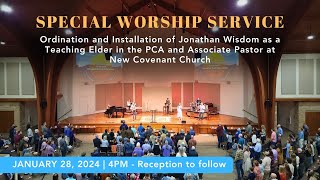 12824  Ordination Service for Jonathan Wisdom [upl. by Eniarol411]