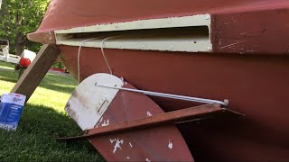 Bauer 12 Sailboat Centerboard Repair  Replacing Uphaul Downhaul and Shock Cord [upl. by Maunsell]