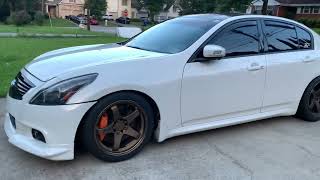 G37 sedan on Nismo LMGT4 18x95 [upl. by Reagen]