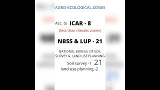 AGRO CLIMATIC ZONES  AGRO ECOLOGICAL ZONES  CLUES TO REMEMBER  IBPS AFO  NABARDSHORTS shorts [upl. by Kristien954]