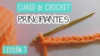 Crochet para principiantes Primeros pasos nudo de inicio y cadenas [upl. by Zailer598]