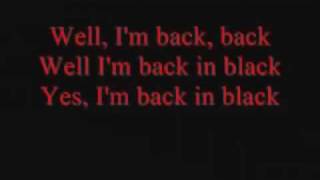 Back in Black Lyrics [upl. by Atterbury847]