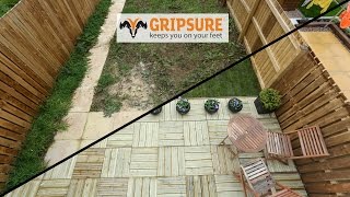 Garden makeover using Gripsure decking tiles [upl. by Leugimesoj907]