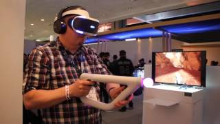 【E3 2016】PS VR《Farpoint》Gameplay with Aim Controller 06152016  4Gamers [upl. by Omle219]